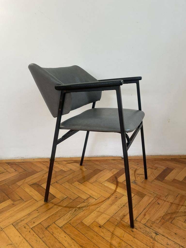 Vintage Lounge Armchair / Bar Stool / Mid Century Modern Easy Chair / Black / Armchair /Black Furniture / Stol Kamnik / Yugoslavia / '60s. photo Furniture