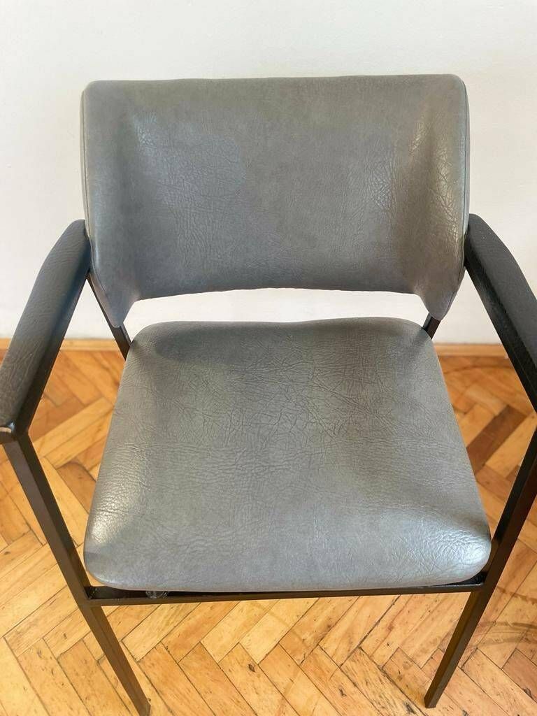 Vintage Lounge Armchair / Bar Stool / Mid Century Modern Easy Chair / Black / Armchair /Black Furniture / Stol Kamnik / Yugoslavia / '60s. photo vintage