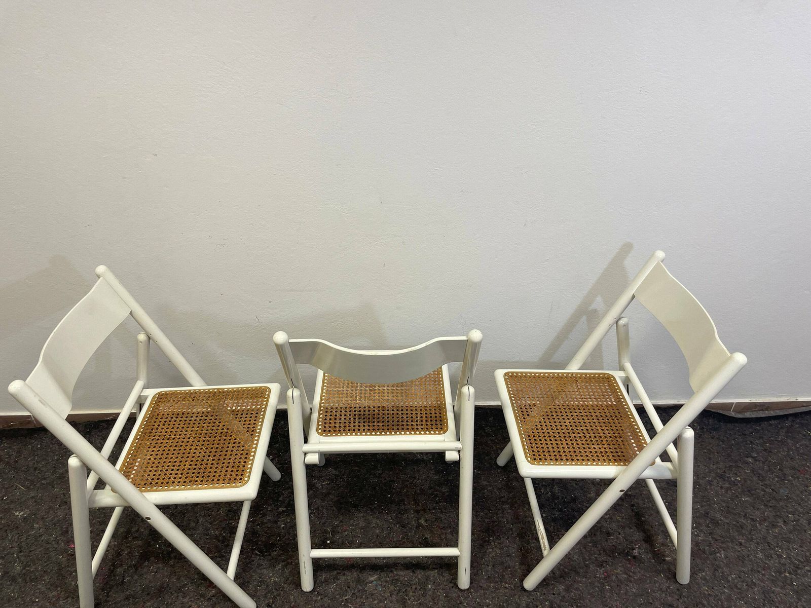 Dining Chairs / Cane Dining Chair / Boho Style / Folding Chairs / Vintage Italian Chairs / Vintage Furniture / Retro Chairs / Minimalist photo vinterior