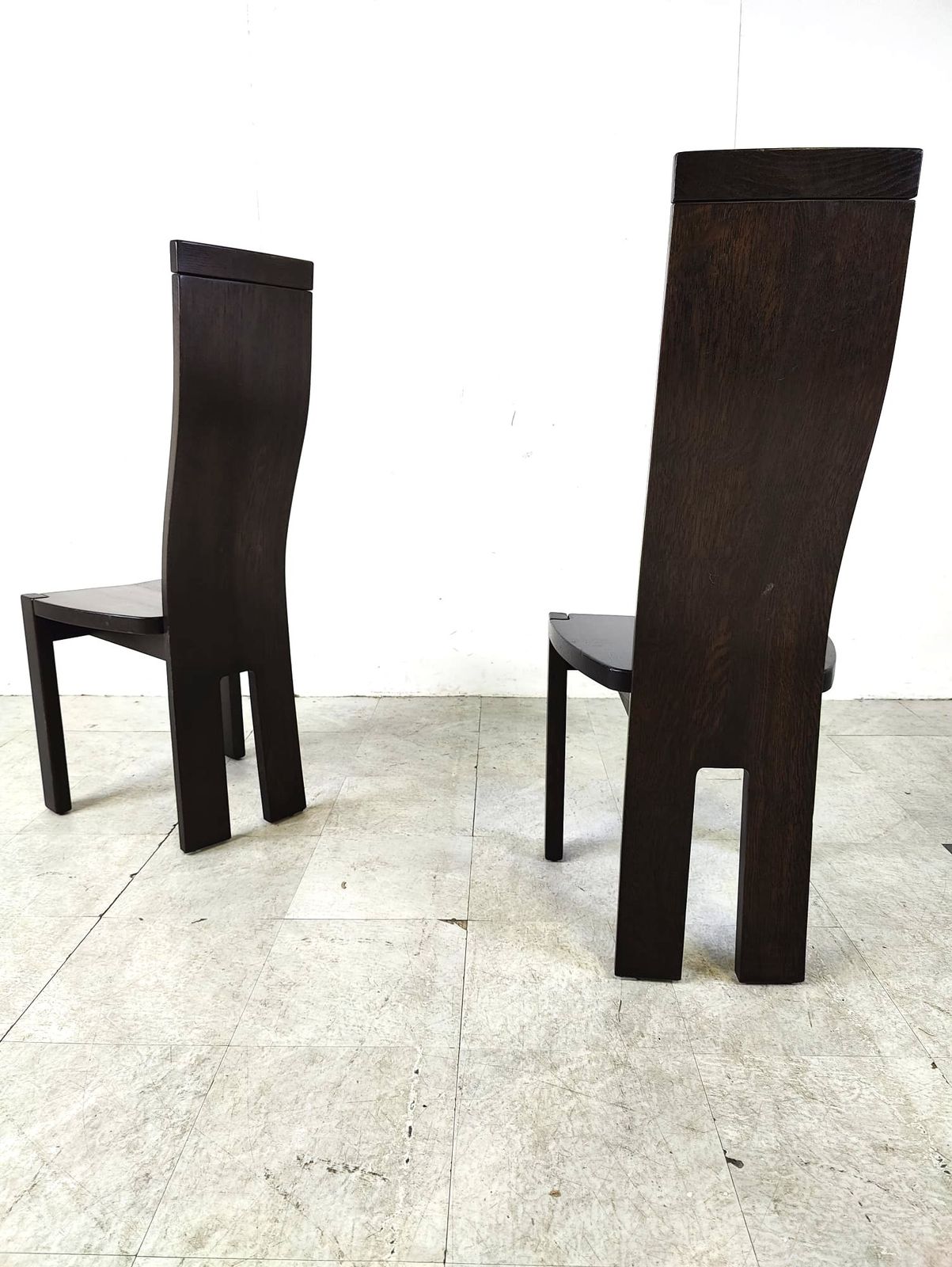 Set Of 8 Dining Chairs By Rob & Dries Van Den Berghe, 1980s photo furniture