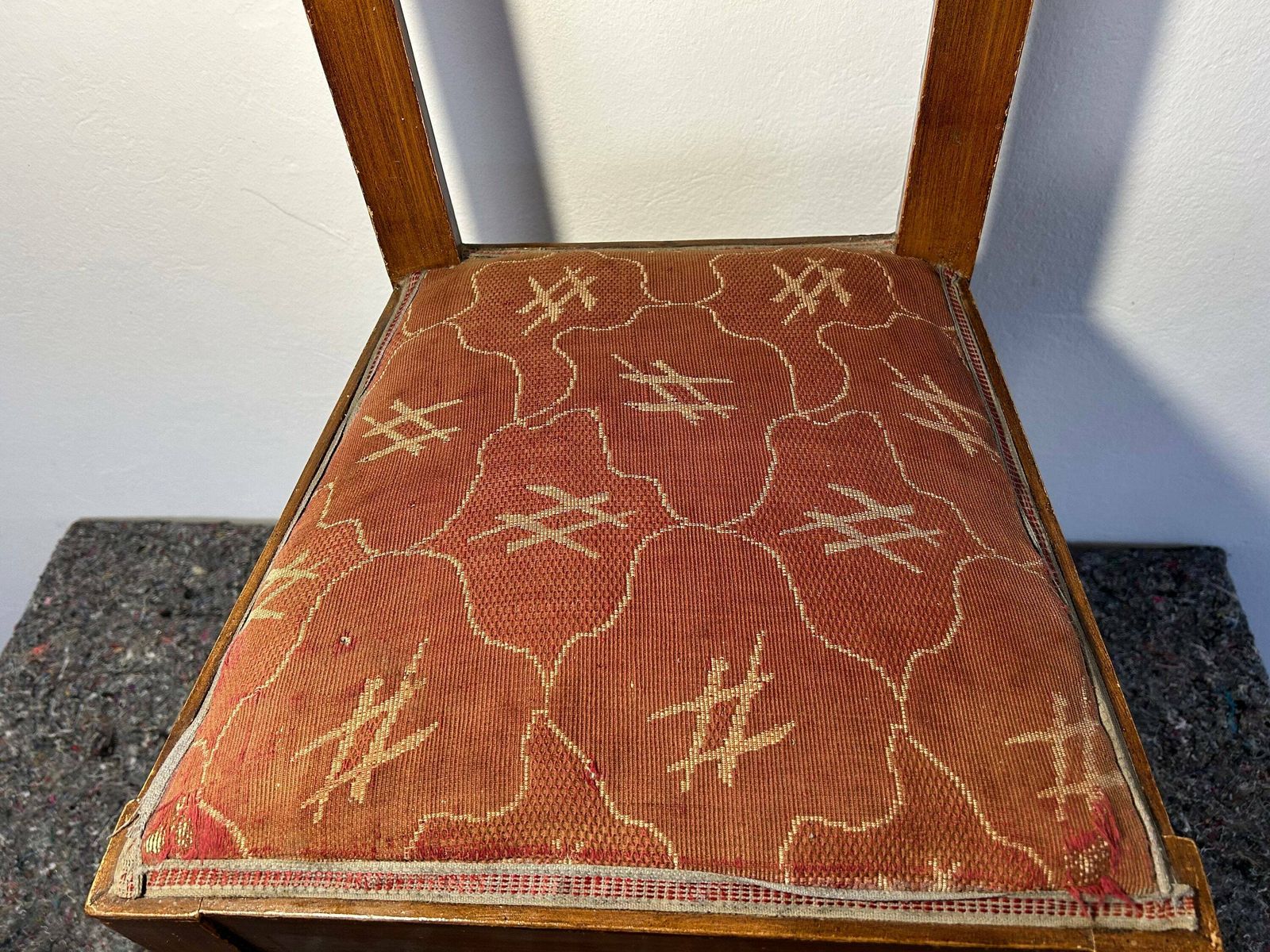 Vintage Dining Chair Wood And Cane, Art Decoo Chair, Mid Century Modern, Retro Wood Chair , Retro Decor , Vintage Decor , Dining Chair photo Furniture