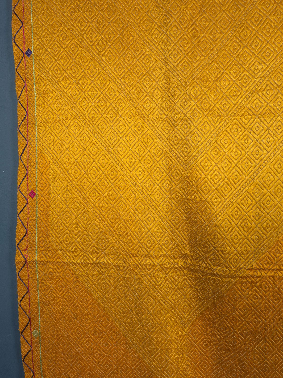Gold Vari Da Bagh Phulkari Early 20th Century photo vintage