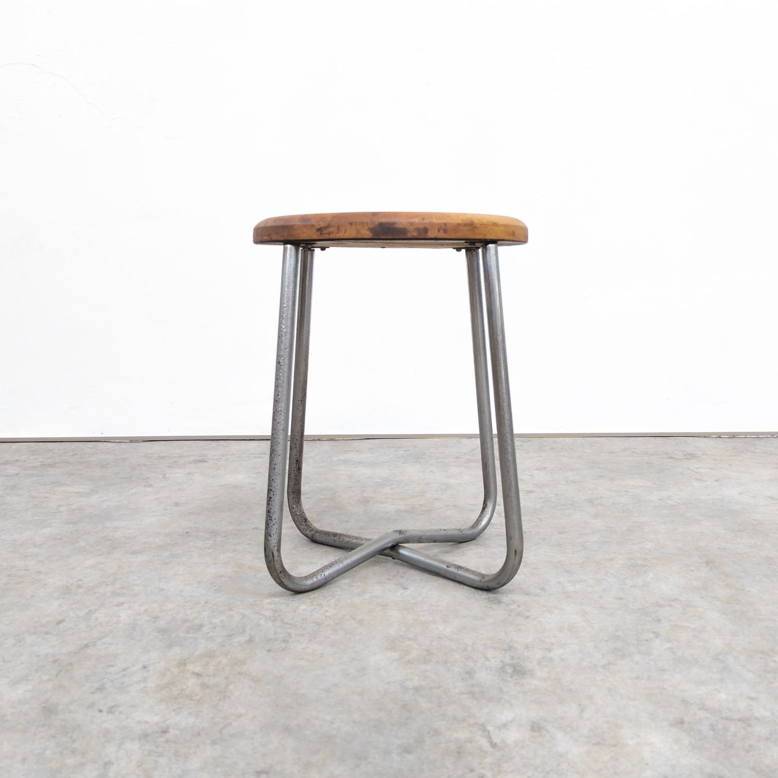 photo furniture Bauhaus Tubular Steel Hocker By Karel Ort For Gottwald