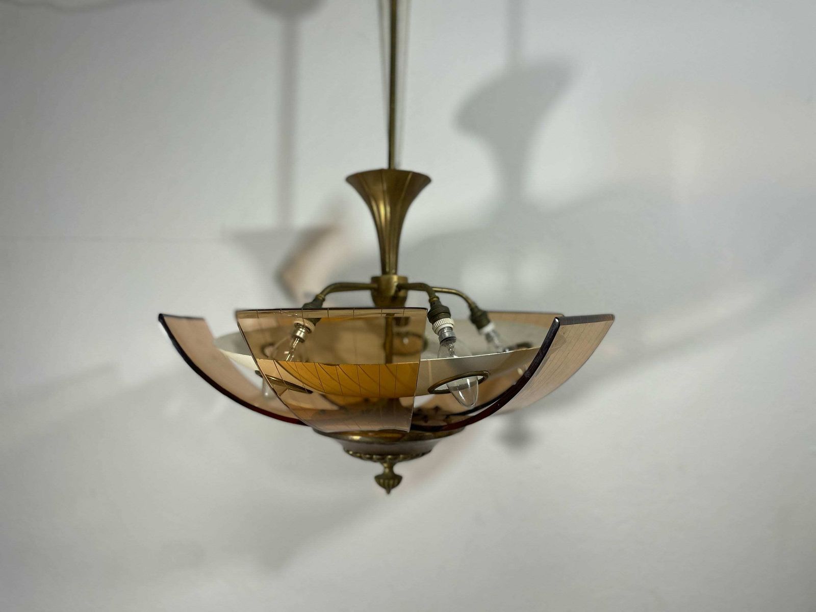 Art Deco Chandelier From 1940 , Antique Chandelier , Vintage Chandelier , Vintage Lightning , Vintage Home Decor, Antique Decor
