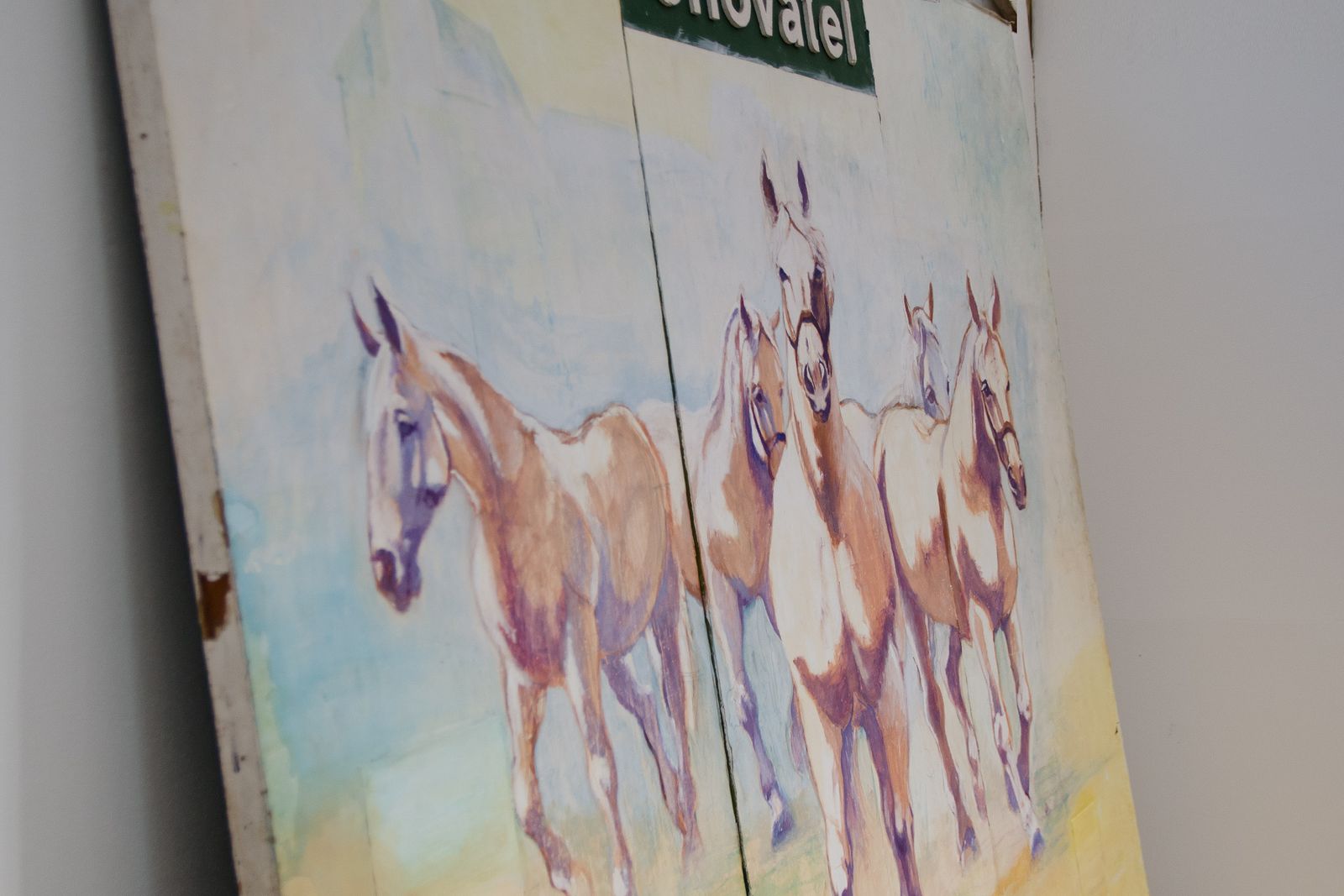A Huge Modular Painting With A Horses Theme, 1970´S, Czechoslovakia photo for sale