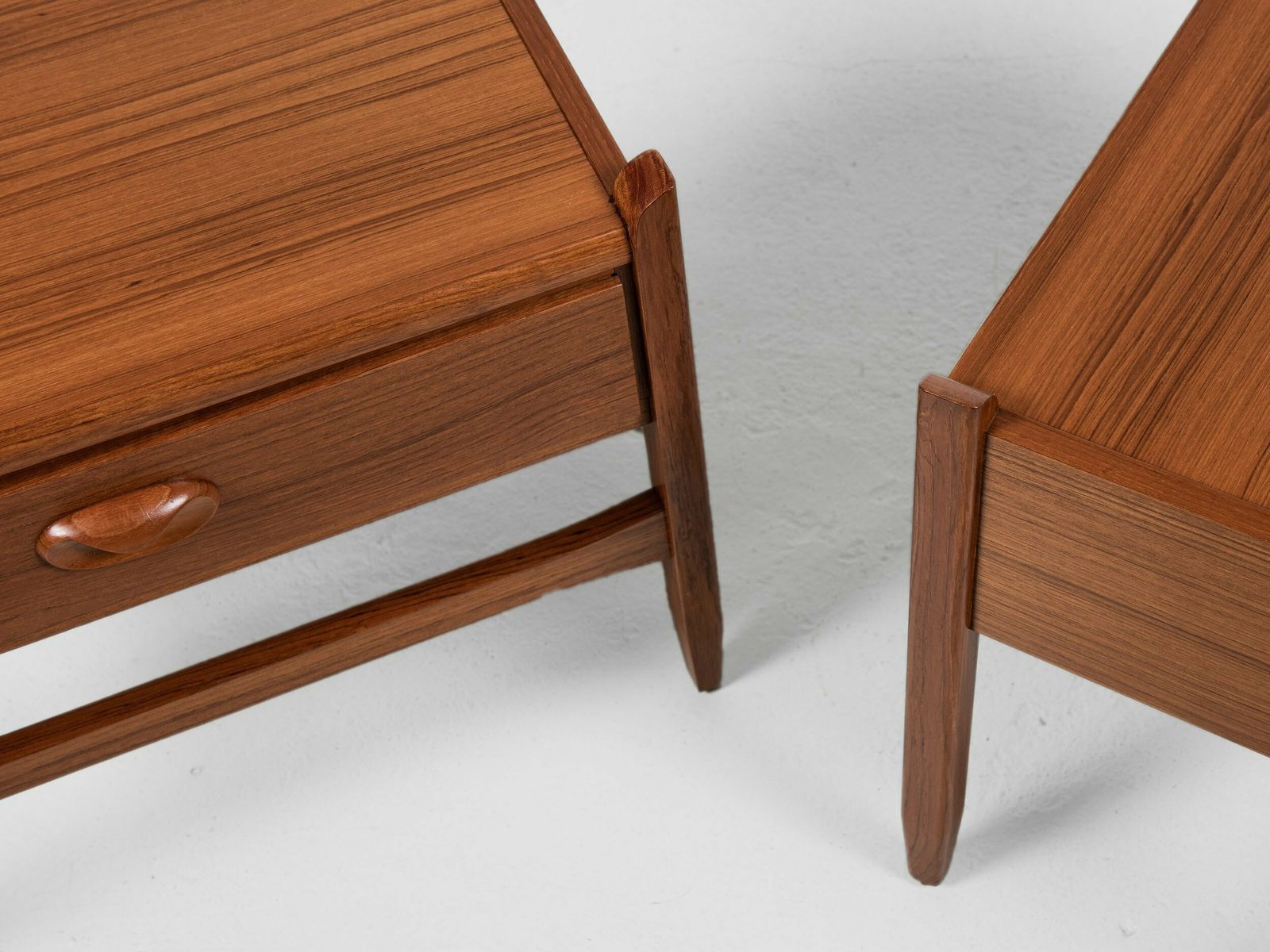 Midcentury Danish Pair Of Night Stands In Teak 1960s photo vinterior