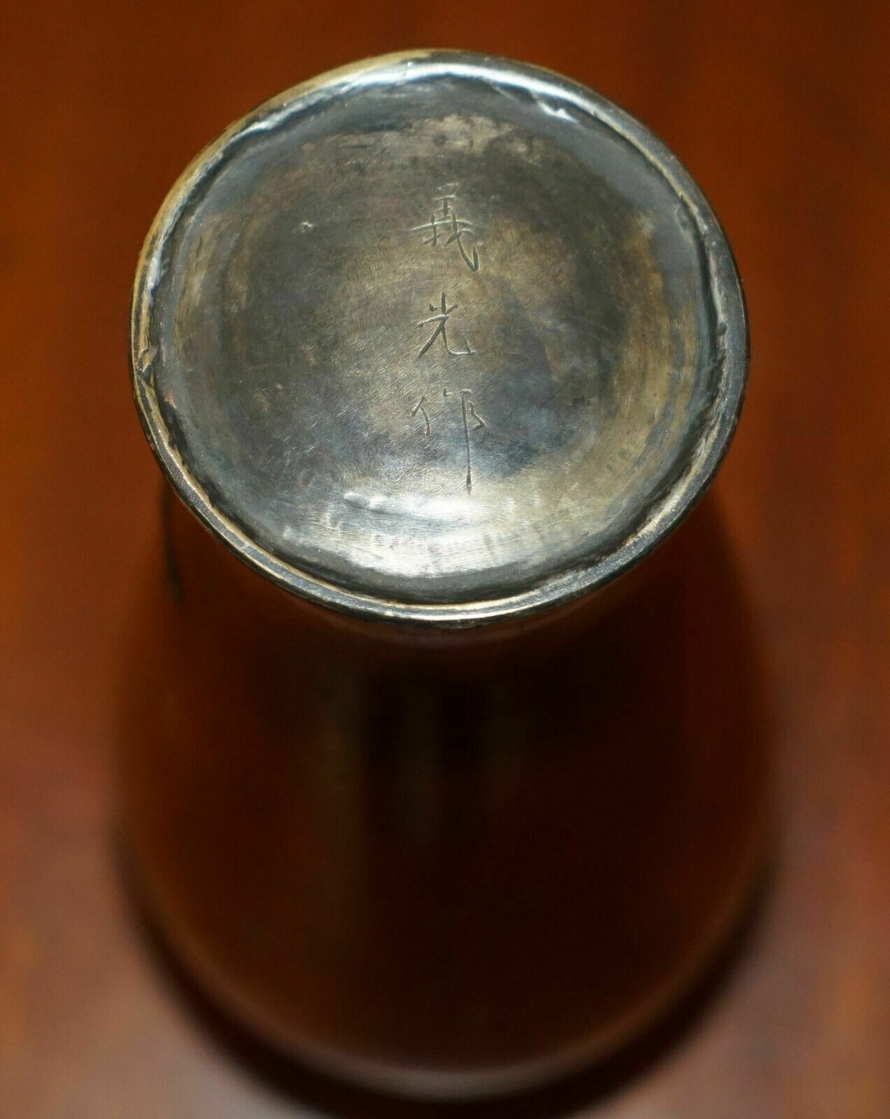 photo vinterior Stunning Signed Antique Circa 1870 Japanese Vase Depicting A Bird On A Branch