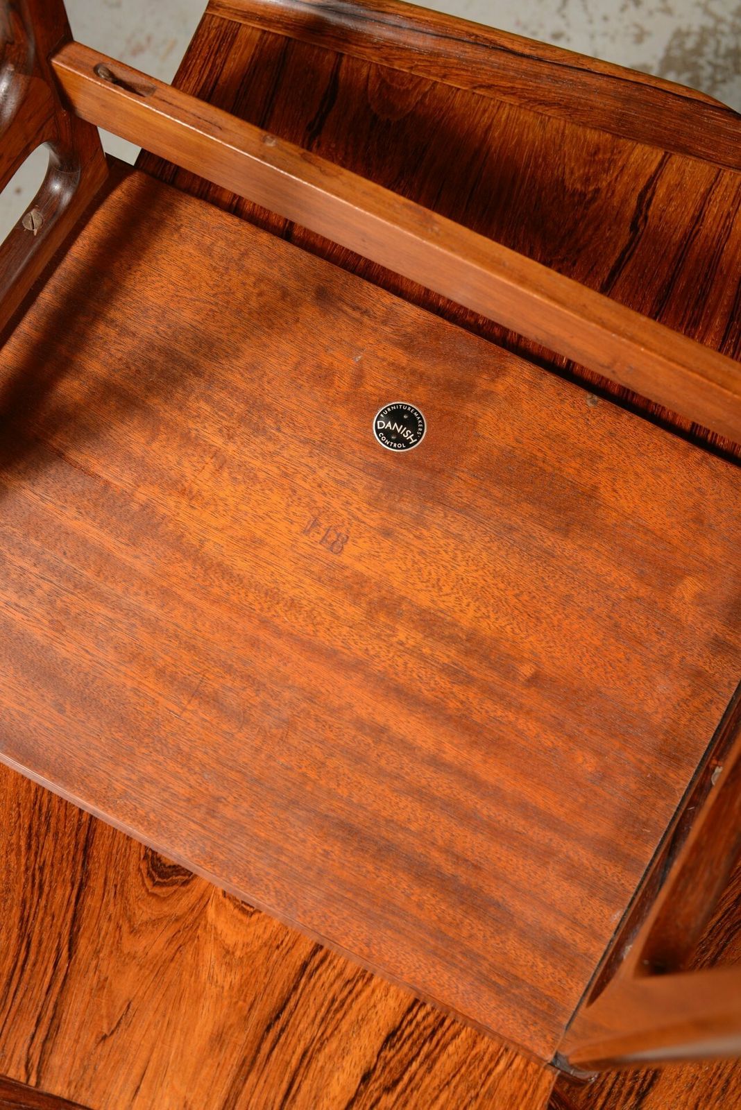 photo for sale A Mid Century Nest Of Three Rosewood Tables By Domus Danica For Heltborg Møbler   C.1960