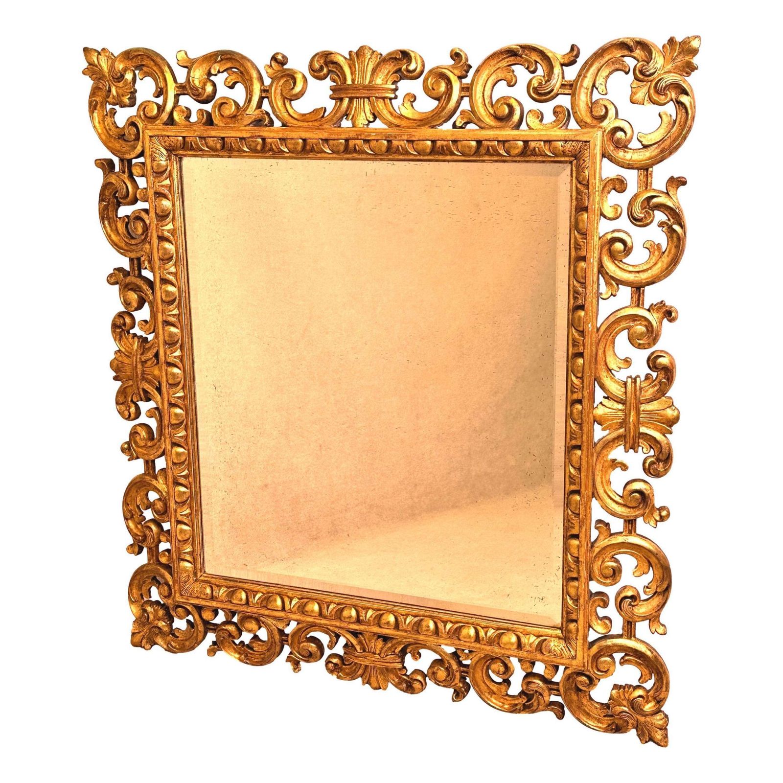 photo for sale 18th Century Florentine Gilt Mirror (Italy, Circa 1780)