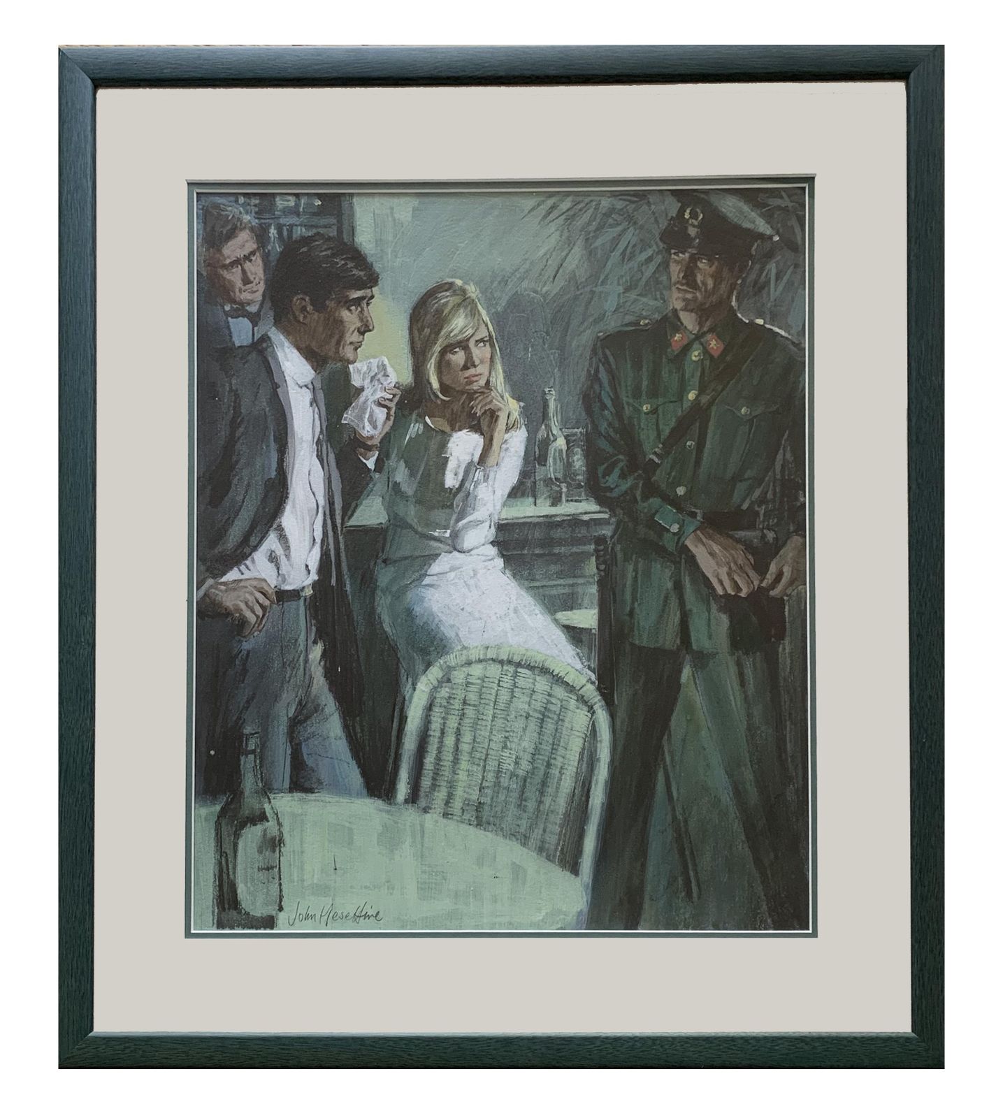 John Heseltine (British, 1923 2016) Original Illustration Or Commercial Oil Painting C. 1970s photo for sale