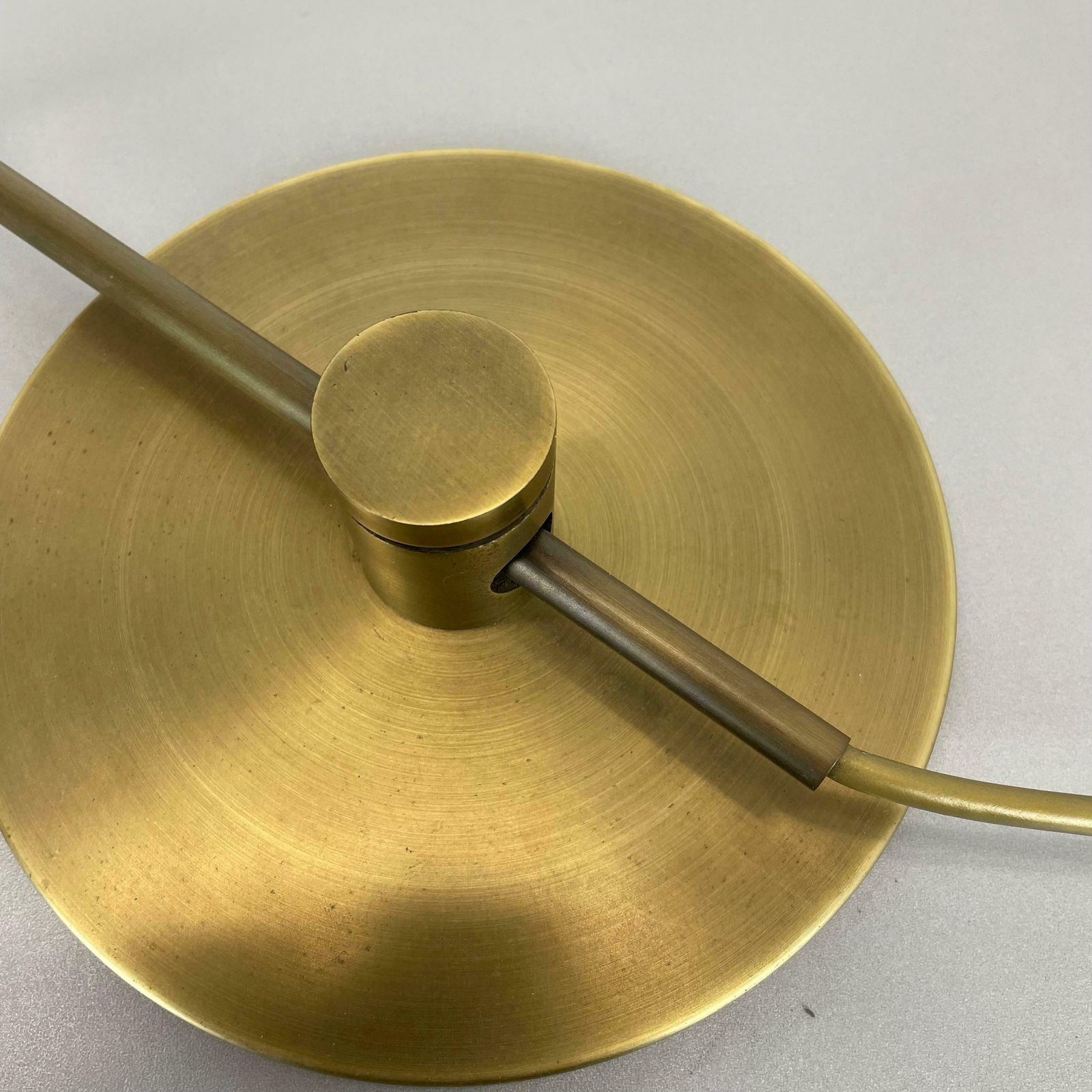 Brass Table Light By Rosemarie And Rico Baltensweiler Attrib., Switzerland 1970s photo 1090.0