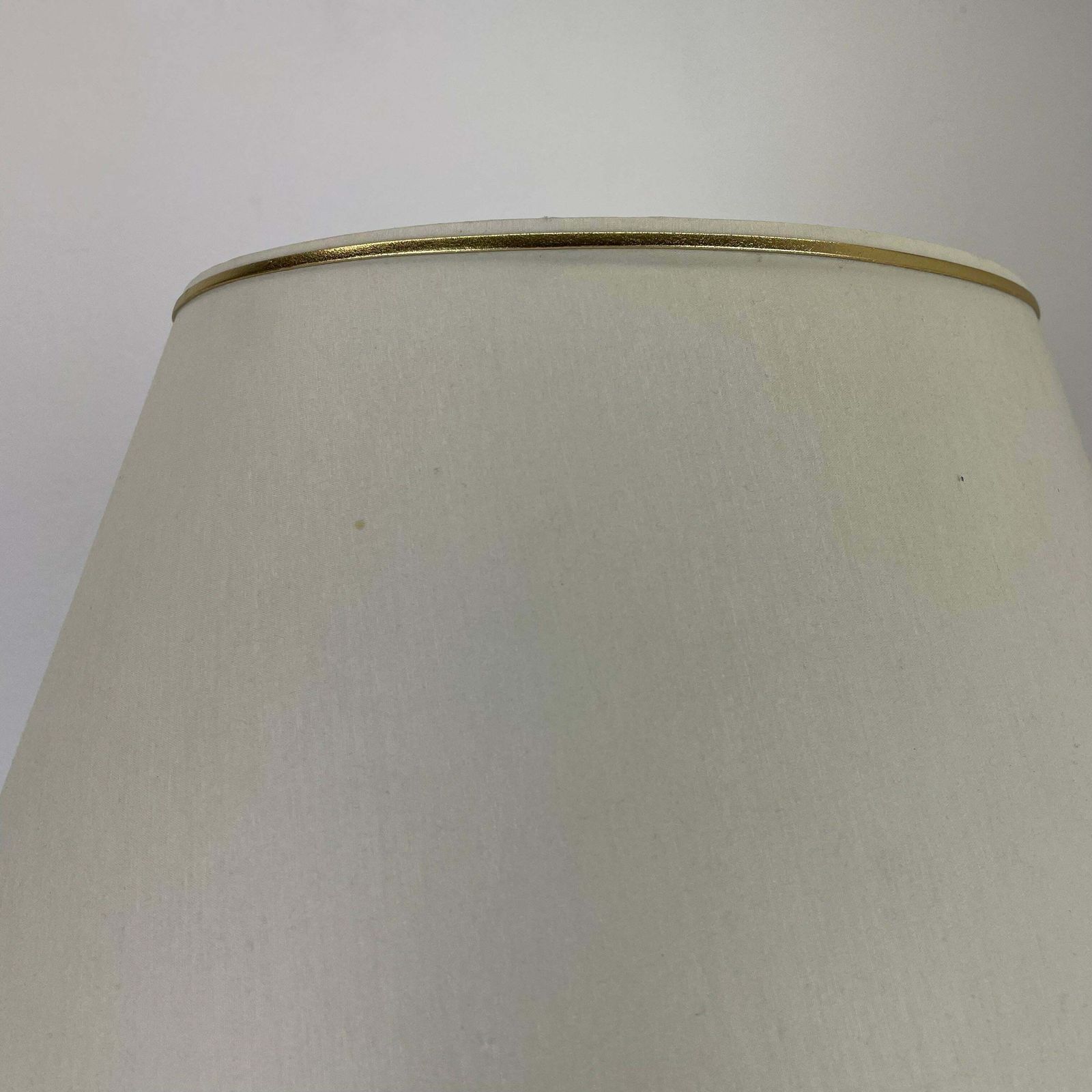 Lighting Heavy 71cm Hollywood Regency Style Brass And Acryl Table Light, Italy 1970s photo