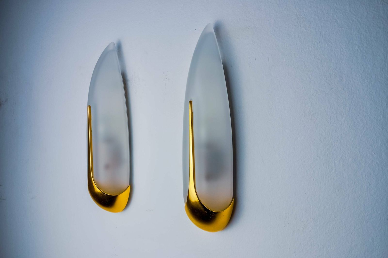 Pair Of Idearte "Ear Of Corn" Wall Lights, Spain, 1980 photo Lighting