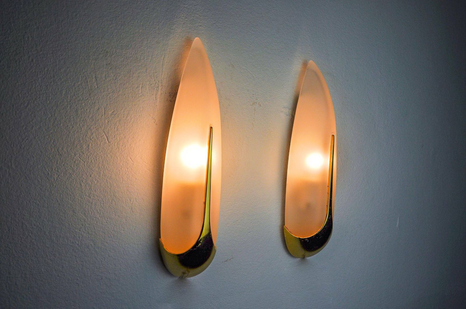 Pair Of Idearte "Ear Of Corn" Wall Lights, Spain, 1980 photo buy