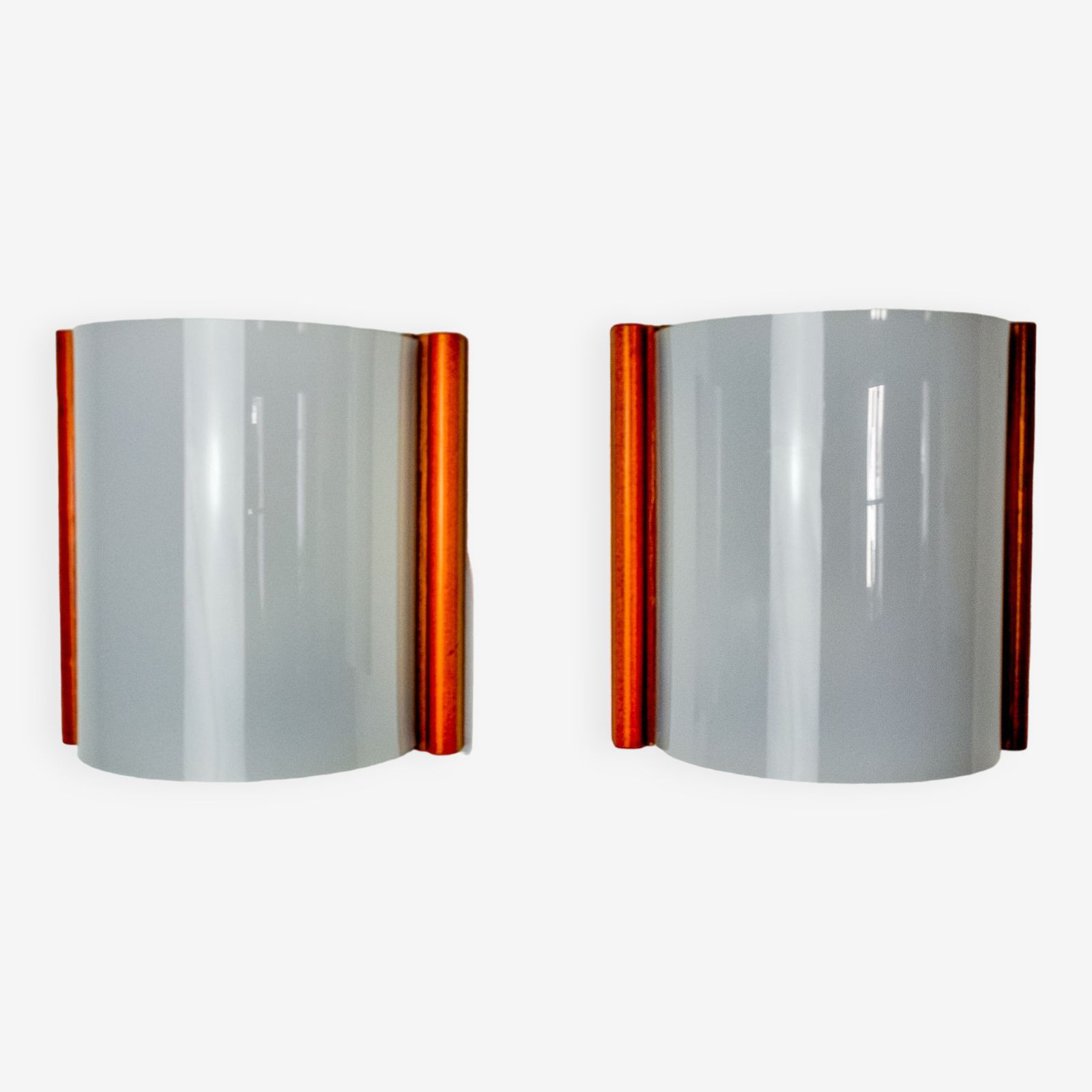 Pair Of Mediterranean Wall Lamps, Pine And Methacrylate, 1980, Spain