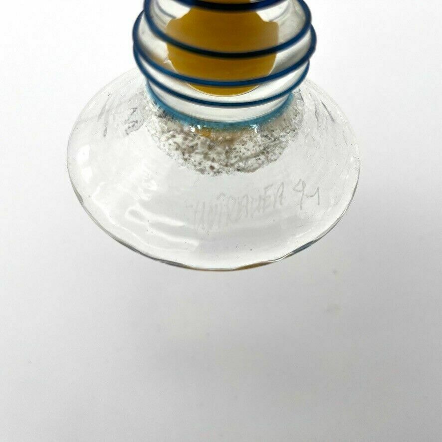 Guy Untrauer   Blown Glass Vase   Vintage (Circa 1990) photo for sale
