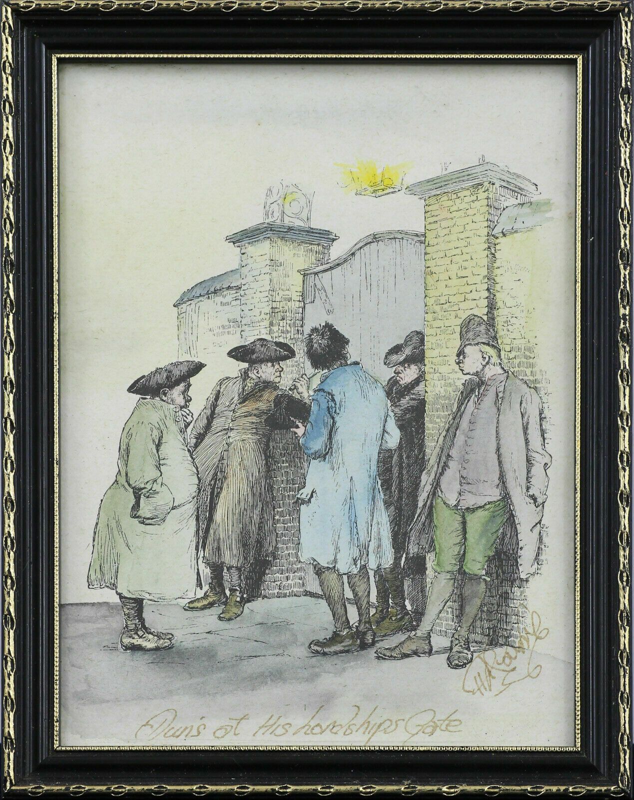 Set Of 3 Engravings Taken From Jonathan Swifts "A Description Of The Morning" photo vinterior