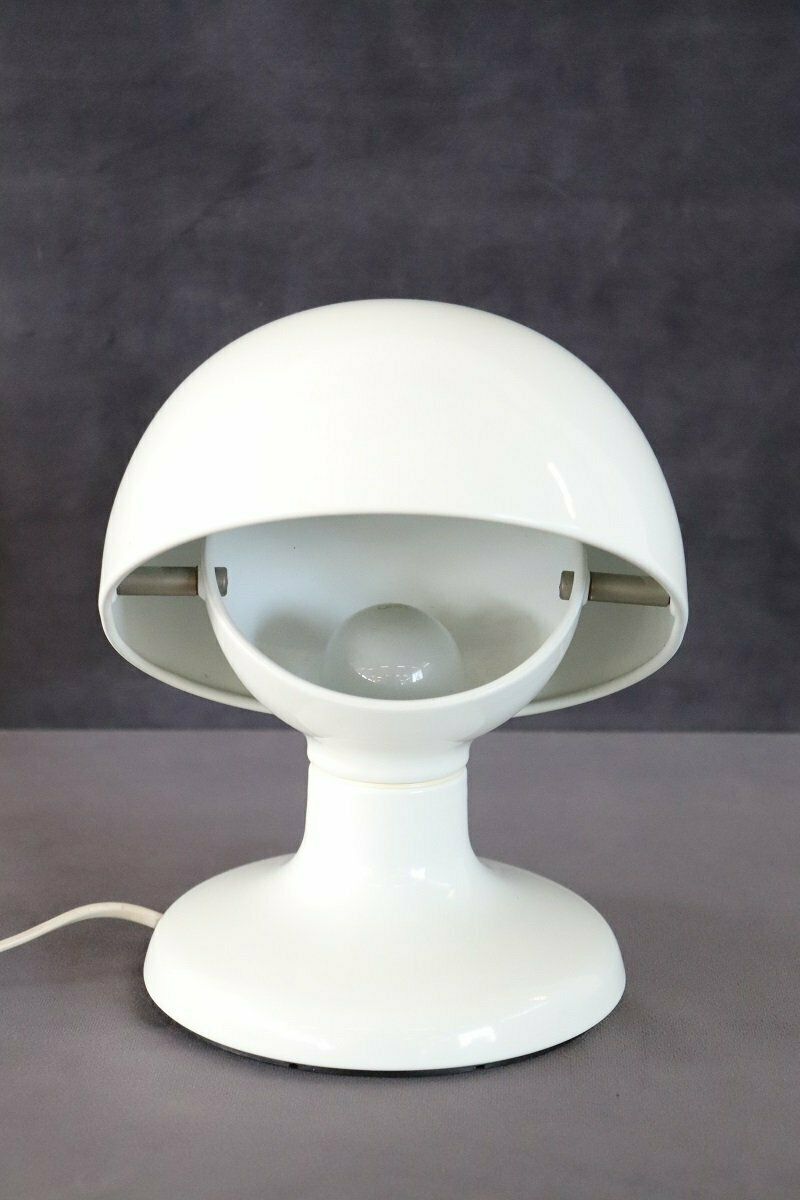White Metal Table Lamp By Tobia And Afra Scarpa For Flos, 1960s photo 927.0
