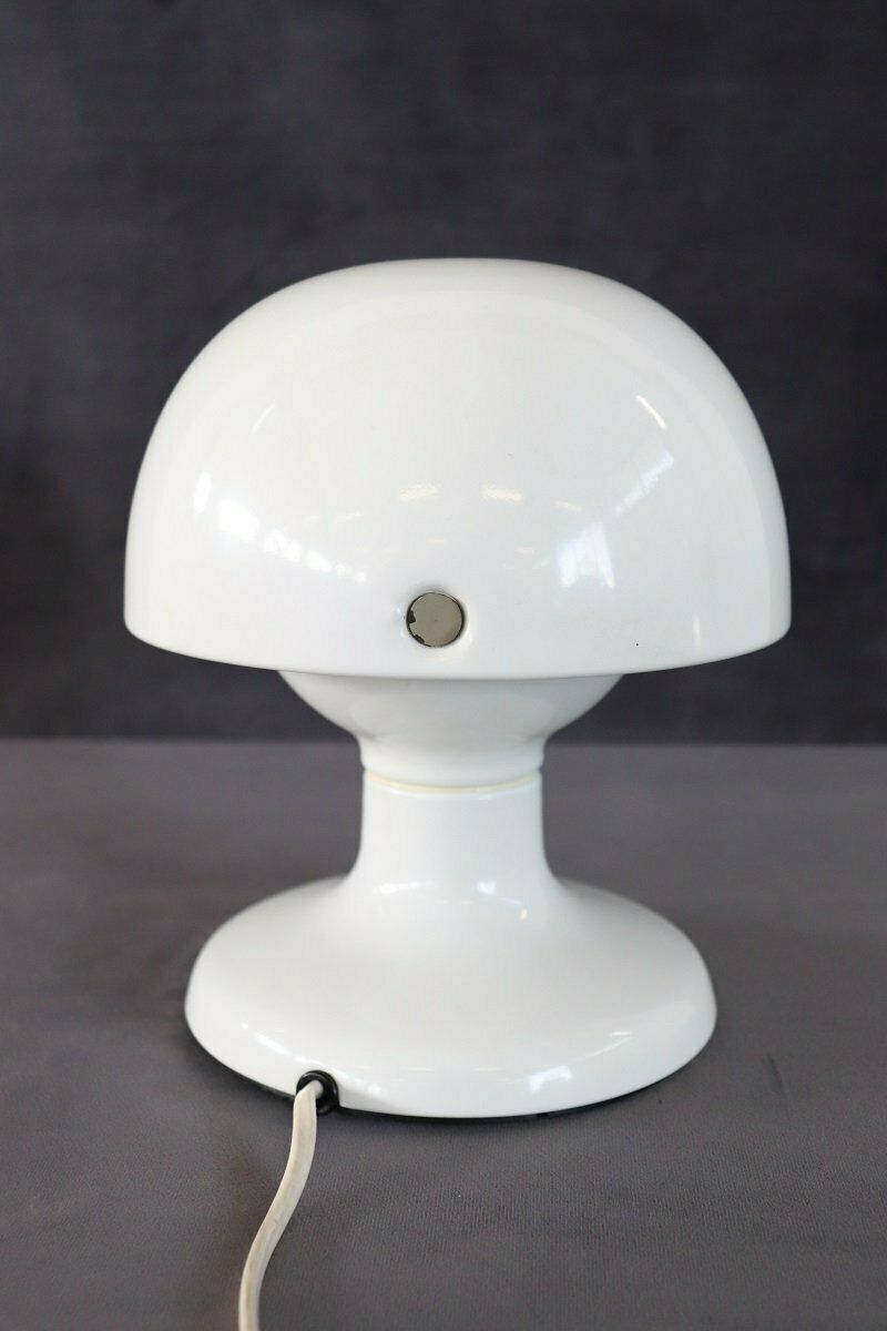 White Metal Table Lamp By Tobia And Afra Scarpa For Flos, 1960s photo buy