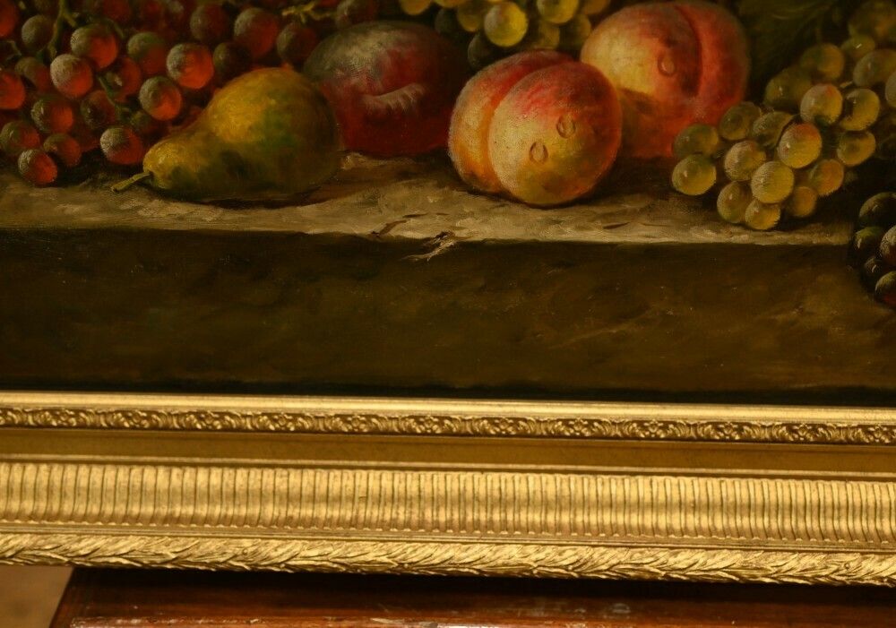 photo for sale Renaissance Still Life Oil Painting Grape Fruit Italian Art