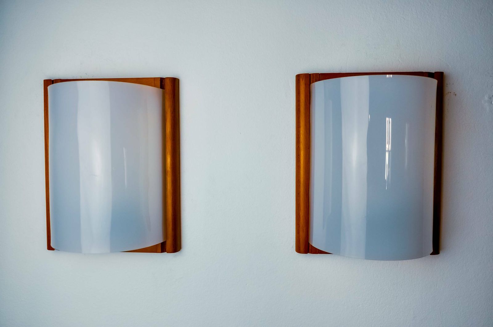 Pair Of Pine And Methacrylate Wall Lights, Mediterranean Design, Spain, 1980 photo Lighting