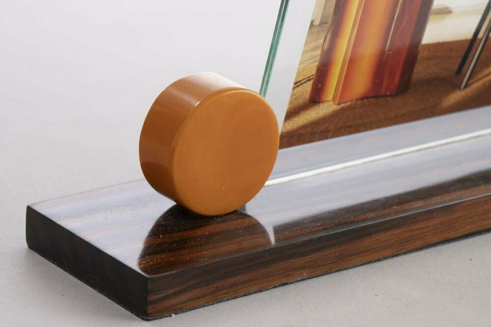 French Art Deco Amber Phenolic & Macassar Photo Frame C.1930s photo buy