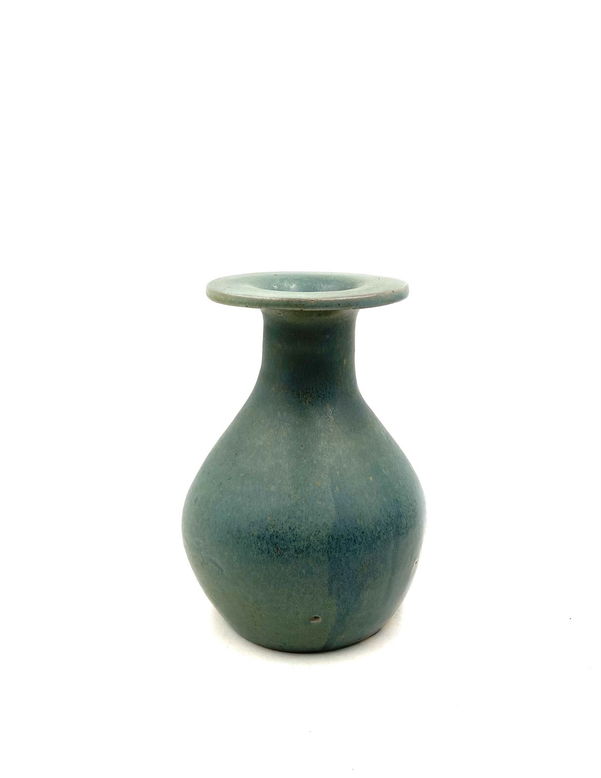 photo vinterior Midcentury Light Blue Ceramic Vase, France 1960s