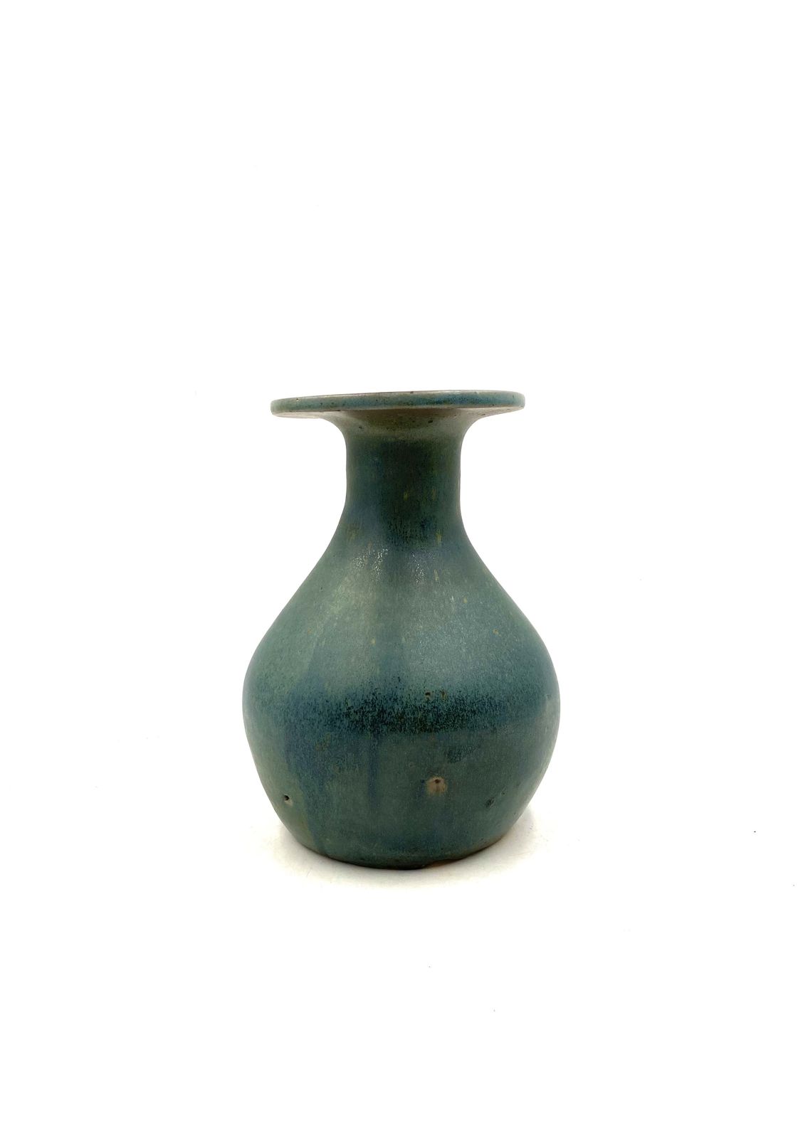 photo buy Midcentury Light Blue Ceramic Vase, France 1960s