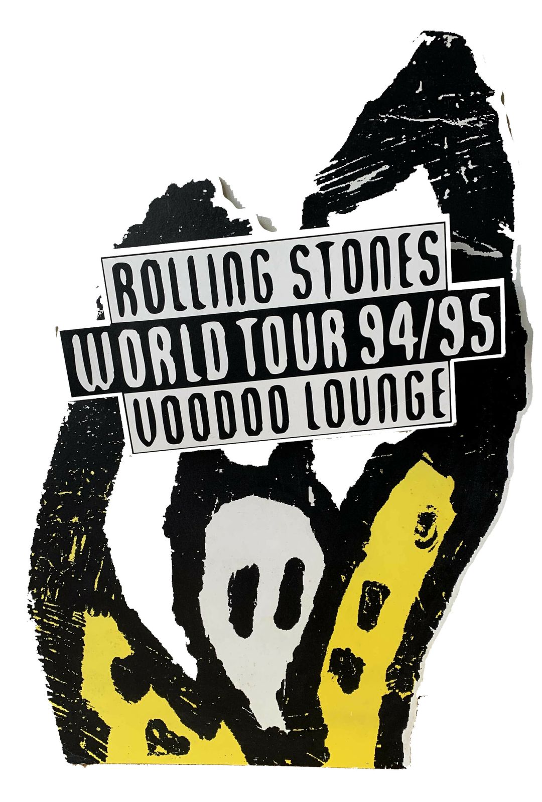 The Rolling Stones : A Large Original Voodoo Lounge World Tour 1994 – 1995 Promotional Standee