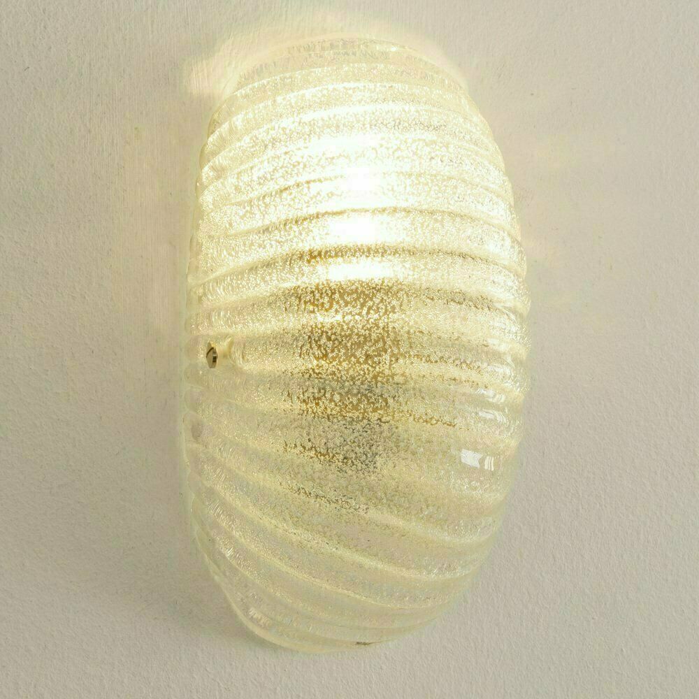 Murano Glass Wall Lamps With Brass Structure, Italy, 1990s, Set Of 2 photo buy