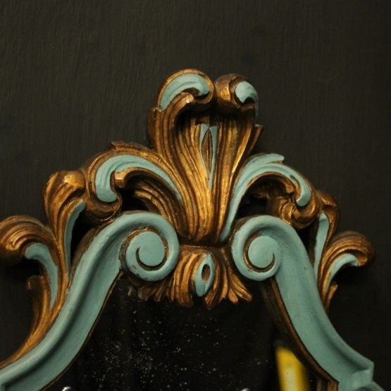 Italian Pair Polychrome Twin Arm Girandoles photo buy