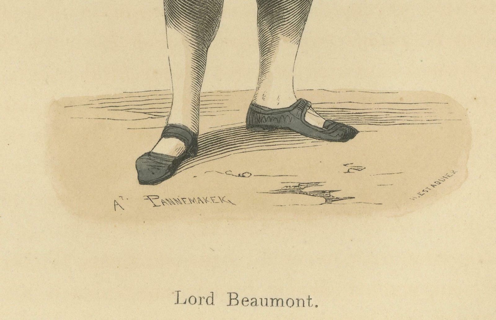 Lord Beaumont In Courtly Attire, Costume Di Moyen Age, 1847 photo furniture