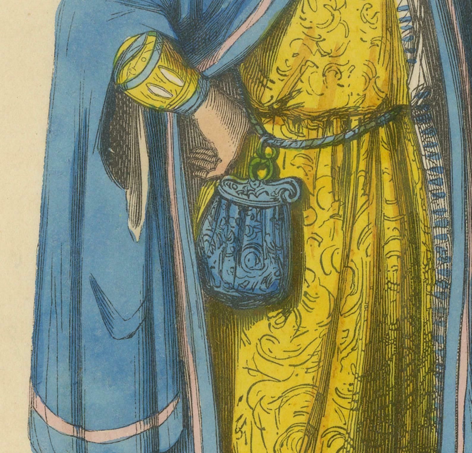 Lord Beaumont In Courtly Attire, Costume Di Moyen Age, 1847 photo for sale