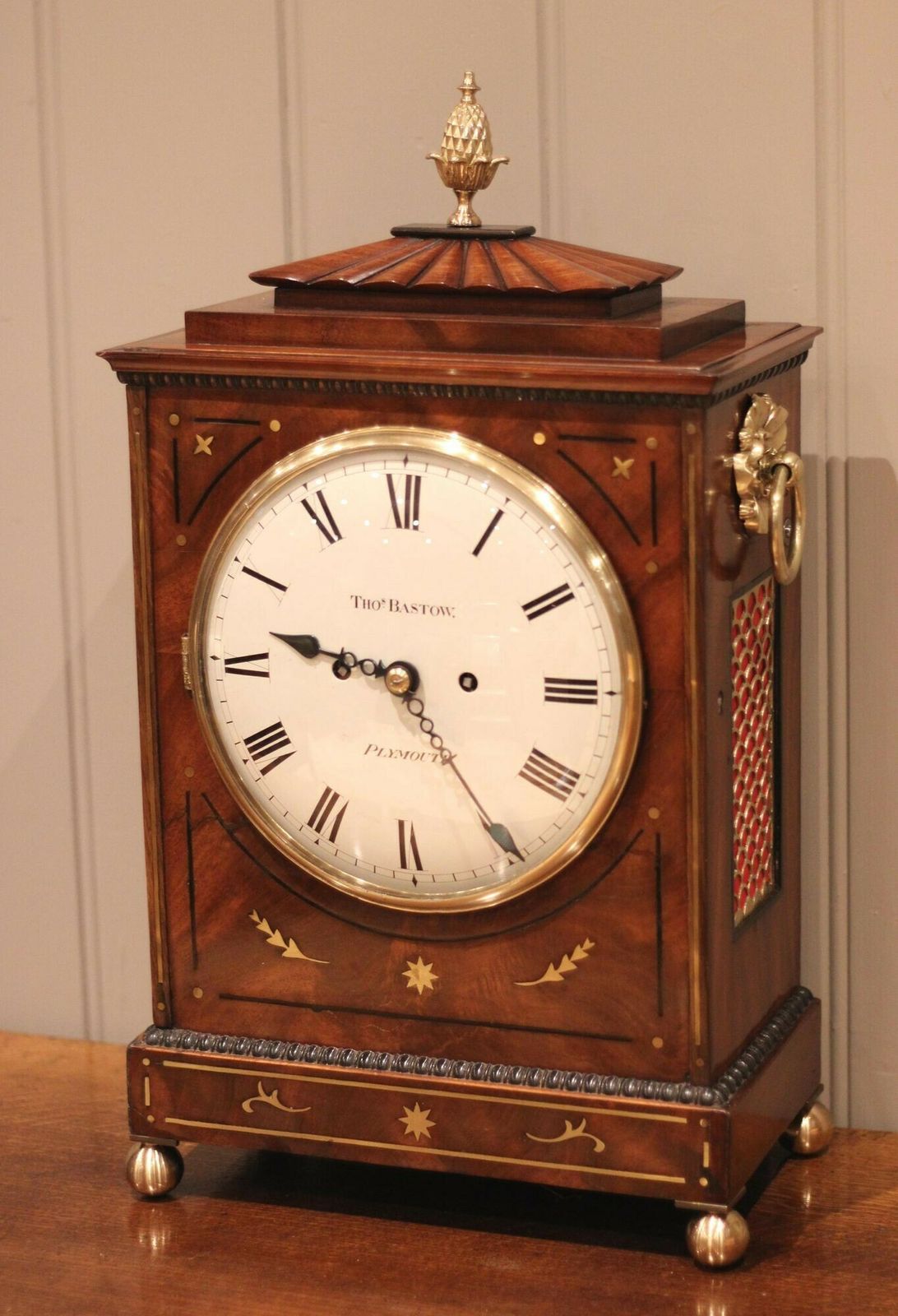Mahogany Regency Chamfer Top Bracket Clock photo buy