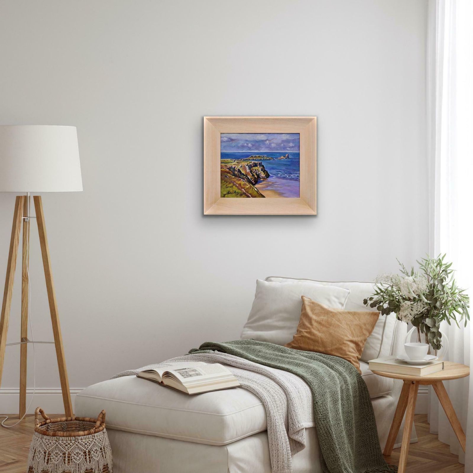 photo for sale Elin Sian Blake Worm’s Head (Pen Pyrrod), Gower Peninsula. Rhossili. Swansea Bay. South Wales.