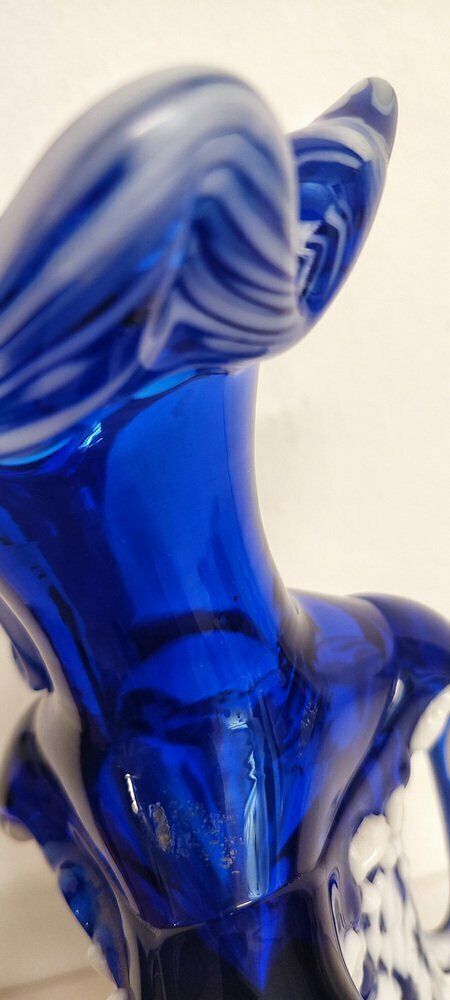 Glass Vase. Italy, 70s, 1970s, Vintage photo vinterior