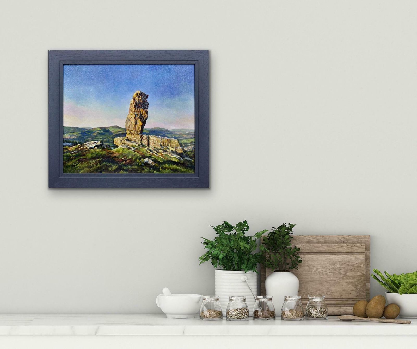 Elin Sian Blake Y Bugail Unig (The Lonely Shepherd), Llangattock, Brecon Beacons. Welsh Folklore photo vinterior