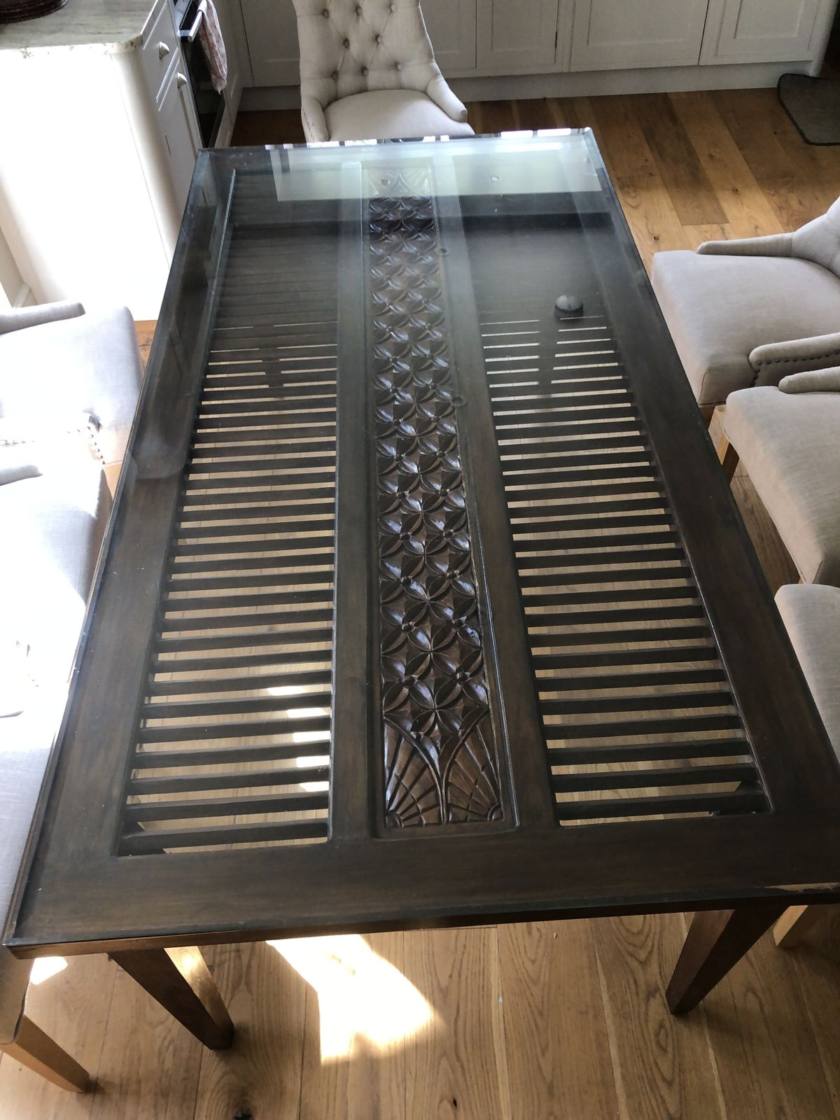 Beautiful Wooden Shutters & Glass photo Furniture