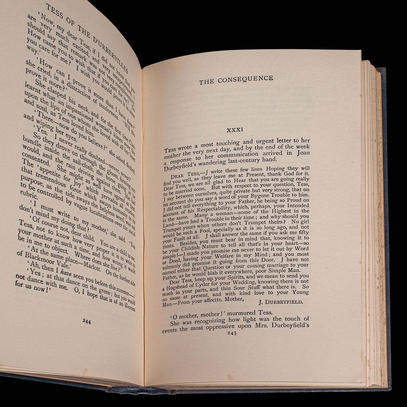 photo furniture Vintage Book, Tess Of The D'urbervilles, Thomas Hardy, Limited Edition, Novel