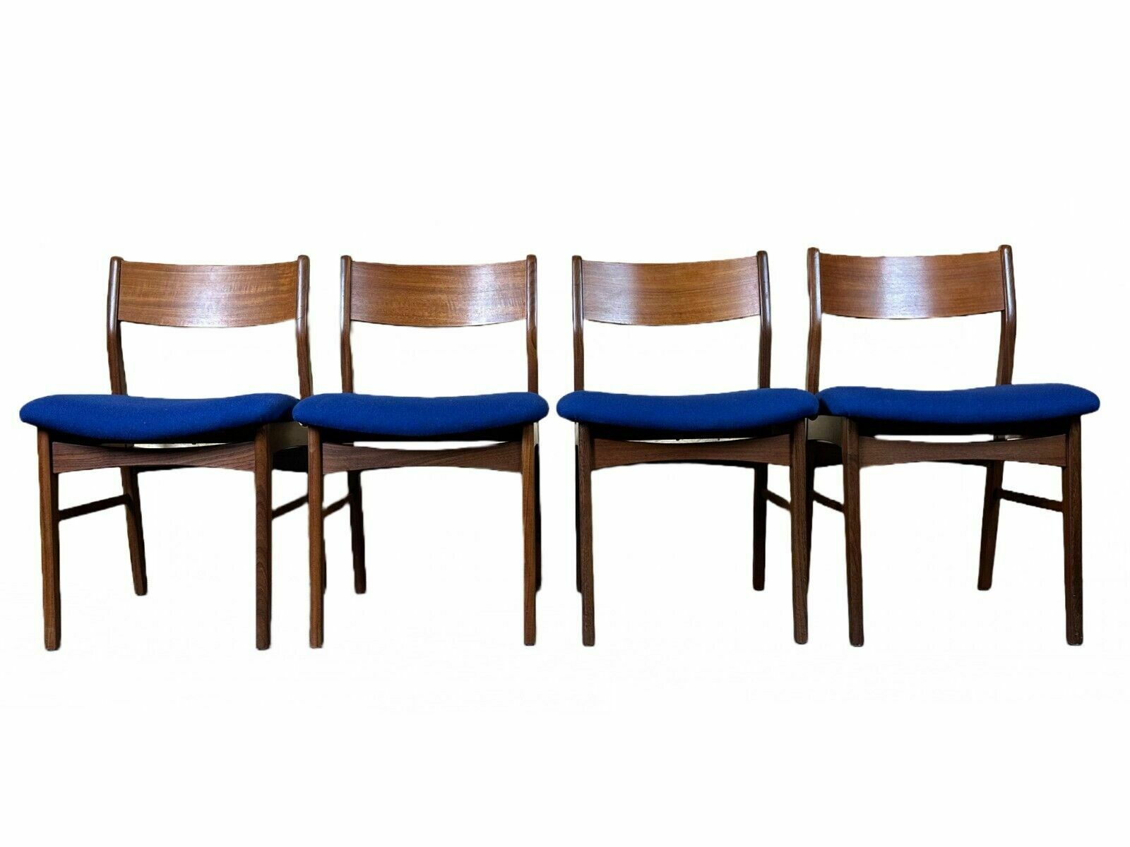 4x 60s 70s Teak Chairs Dining Chair Danish Modern Design Denmark