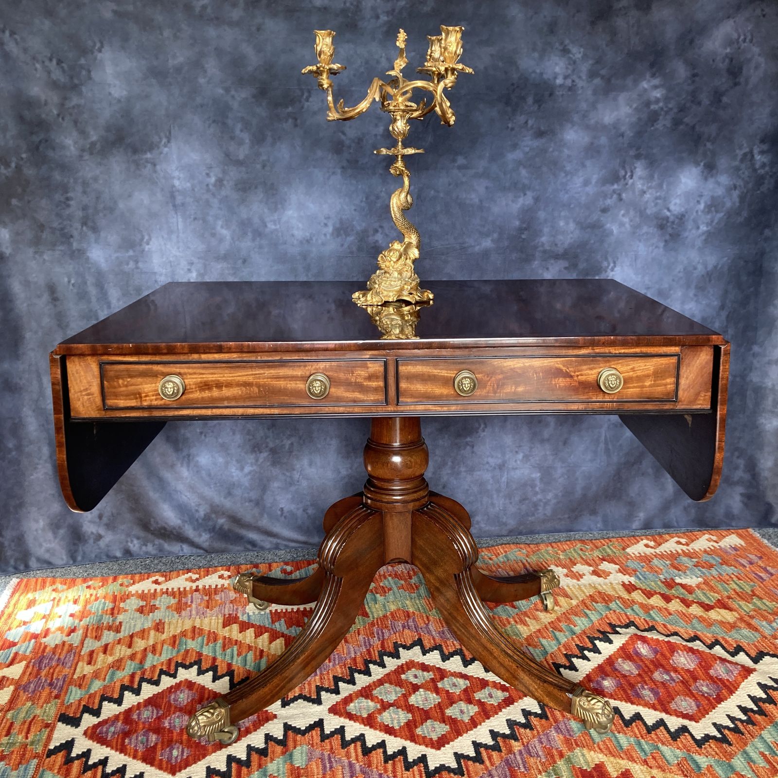 Fine Regency Mahogany Drop Leaf  Table Circa 1810 photo for sale