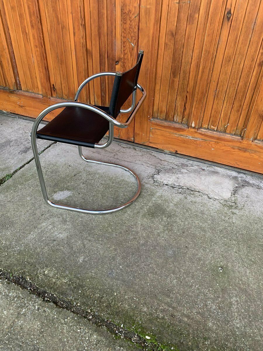 Vintage Italian Bauhaus Chrome Dining Chairs, 1970s, Set Of 2 photo furniture