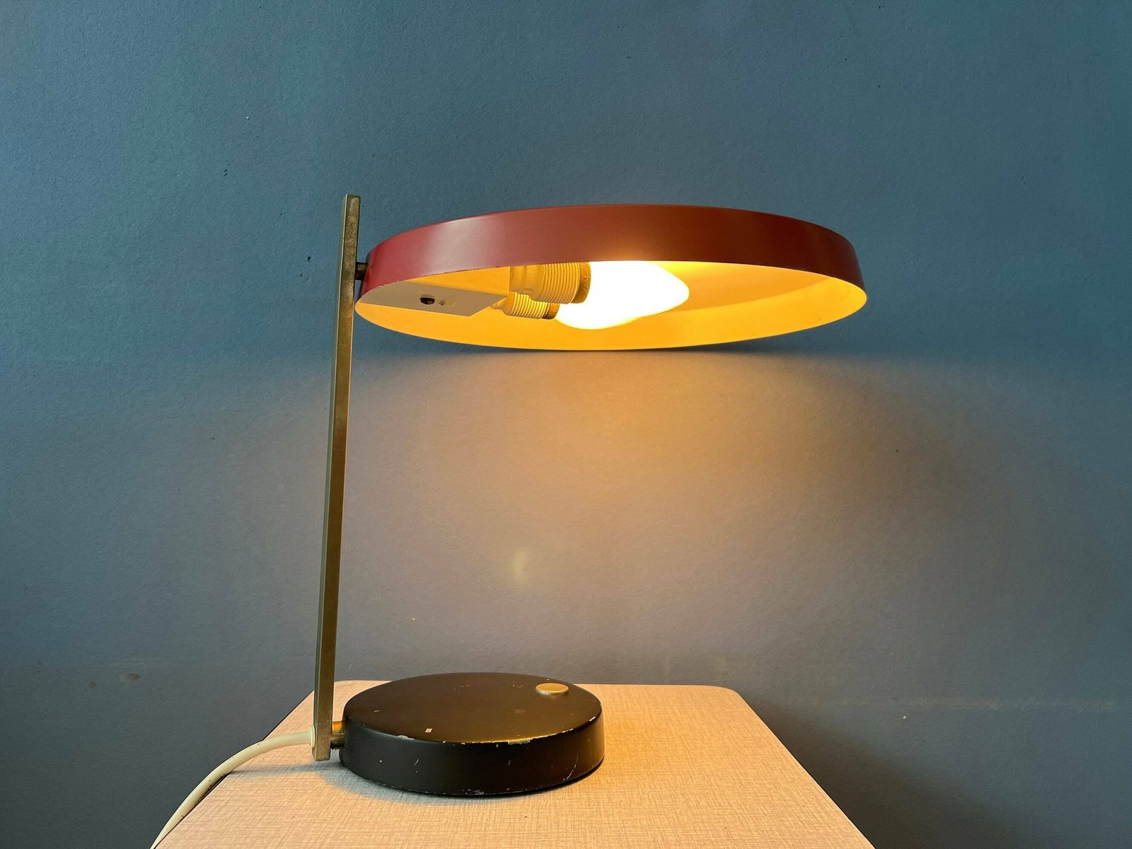 Mid Century 'Oslo' Tafellamp Van Heinz Pfaender Voor Egon Hillebrand photo vinterior
