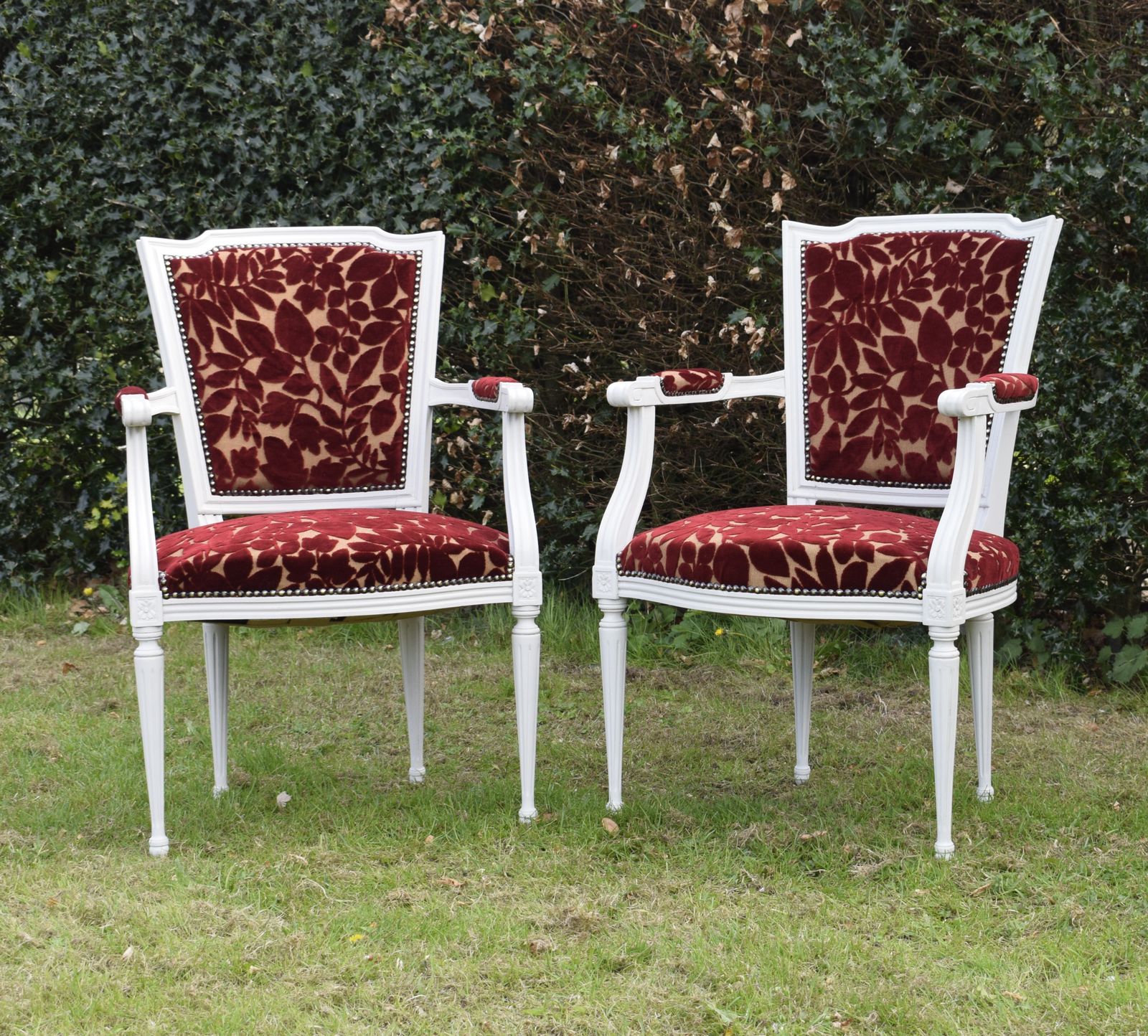 Pair Of French Armchairs, 1900s photo for sale