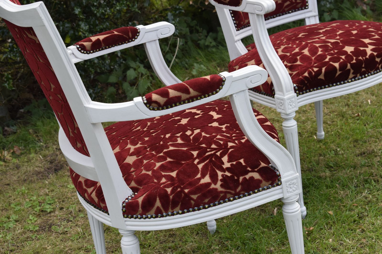 photo vintage Pair Of French Armchairs, 1900s
