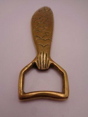 photo furniture Brass Fish Bottle Opener By Svenskt Tenn, Sweden, 1950s