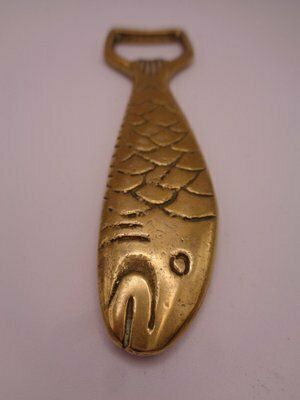 photo for sale Brass Fish Bottle Opener By Svenskt Tenn, Sweden, 1950s