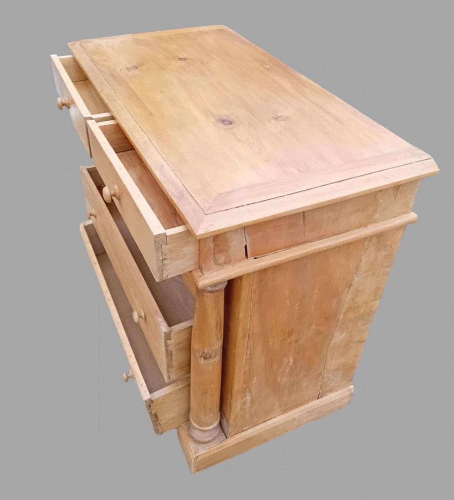 A C1900 Satinwood Chest Of Drawers, 1900s photo Furniture