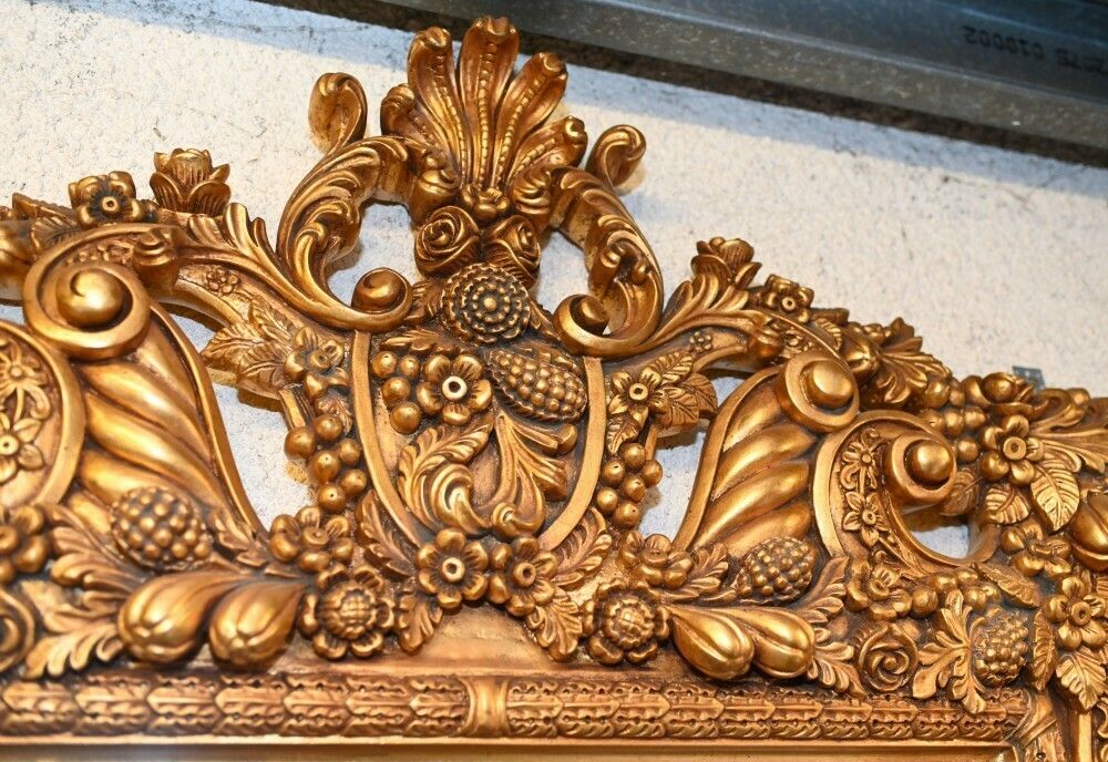Gilt Pier Mirror   Large Louis XVI Gilt Frame Glass Mirrors photo vintage
