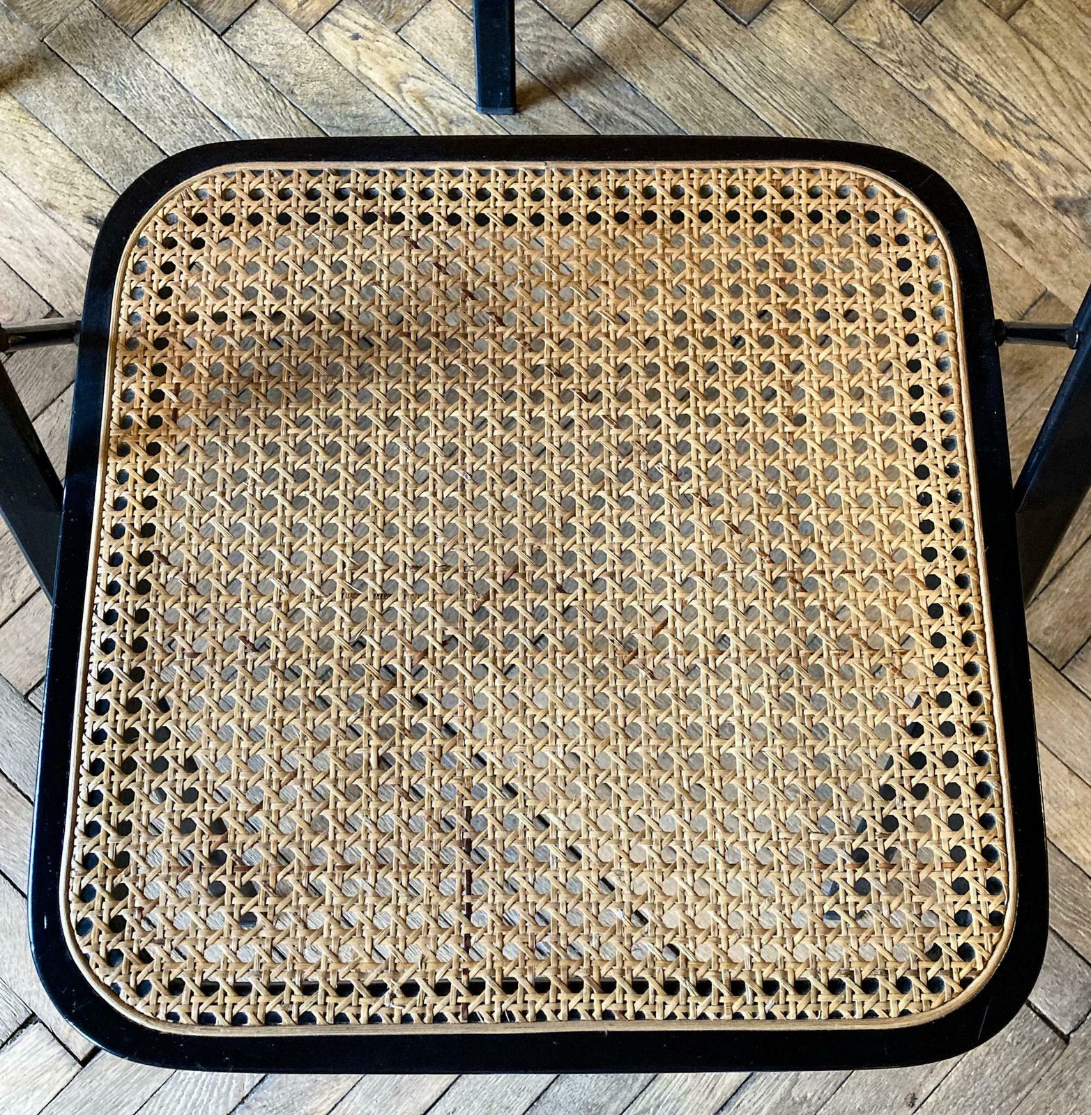 1690.0 Mid Century Modern Folding Chairs Viennese Straw By G. Cattelan, Italy 1970s photo